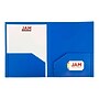 JAM Paper 2-Pocket Heavy Duty Folders, Blue, 6/Pack (383HBU)~#|#~sp44335499_sc7