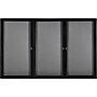 Ghent Ovation Fabric Enclosed Bulletin Board, Black Frame, 4'H x 6'W (OVK5-F91)~#|#~sp44336093_sc7