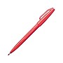 Pentel Sign Felt Pens, Fine Point, Red Ink, Dozen (S520B)~#|#~sp44336221_sc7