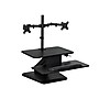Mount-It! 24"W Manual Adjustable Standing Desk Converter with Dual Monitor Mount, Black (MI-7914)~#|#~sp44336598_sc7