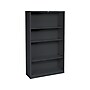 HON Brigade 4-Shelf 59"H Bookcase, Black Steel (HS60ABCP)~#|#~sp44336626_sc7