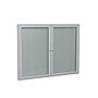 Ghent Vinyl Enclosed Bulletin Board, Satin Frame, 3'H x 4'W (PA23648VX-193)~#|#~sp44336741_sc7