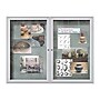 Ghent Vinyl Enclosed Bulletin Board, Satin Frame, 3'H x 4'W (PA23648VX-193)~#|#~sp44336742_sc7