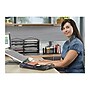 Safco Onyx 12.25"W x 12.25"D Steel Mesh Laptop Stand, Black (2161BL)~#|#~sp44340908_sc7