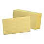 Oxford Ruled 3" x 5" Index Cards, Lined, Canary, 100/Pack  (OXF 7321 CAN)~#|#~sp44341827_sc7