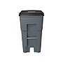 Rubbermaid BRUTE Rollout Plastic Outdoor Trash Can, 65 Gallon, Gray (FG9W2100GRAY)~#|#~sp44342835_sc7