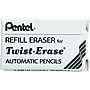 Pentel Twist-Erase Mechanical Pencil Eraser Refills, White, 3/Pack (E10)~#|#~sp44342921_sc7