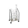 Safco Wire Mobile File Cart with Lockable Wheels, Light Gray (3090)~#|#~sp44342962_sc7