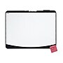 Quartet Designer Tack & Write Melamine Dry-Erase Whiteboard, Plastic Frame, 2' x 1.5' (06355BK)~#|#~sp44343188_sc7