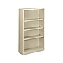 HON Brigade 4-Shelf Bookcase, 59"H x 34.5"W x 12.63"D, Putty Steel (S60ABCL)~#|#~sp44343214_sc7