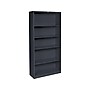 HON Brigade 71"H 5-Shelf Bookcase, Charcoal Metal (HS72ABCS)~#|#~sp44343223_sc7