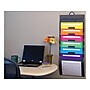 Smead 6-Pocket Cascading Wall Organizer, Letter Size, Gray/Bright (92060)~#|#~sp44487904_sc7
