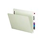 Smead End Tab Folders with SafeSHIELD Fasteners, Letter Size, Gray/Green, 25/Box (34715)~#|#~sp44488108_sc7