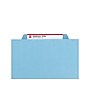 Smead Heavy Duty Pressboard Classification Folders with SafeSHIELD Fasteners, 1/3-Cut Tab, Letter Size, Blue, 25/Box (14937)~#|#~sp44489299_sc7