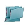Smead Heavy Duty Pressboard Classification Folders with SafeSHIELD Fasteners, 1/3-Cut Tab, Letter Size, Blue, 25/Box (14937)~#|#~sp44489301_sc7