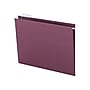 Smead Recycled Hanging File Folder, 3/4" Expansion, 5-Tab Tab, Letter Size, Maroon, 25/Box (64073)~#|#~sp44489737_sc7
