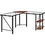 Ameriwood Home Aden L Glass Desk, Cherry (9379096)~#|#~sp44844458_sc7