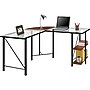 Ameriwood Home Aden L Glass Desk, Cherry (9379096)~#|#~sp44844459_sc7
