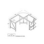 Ameriwood Home Aden L Glass Desk, Cherry (9379096)~#|#~sp44844465_sc7