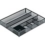 Rolodex Mesh 6-Compartment Drawer Organizer, Black (22131)~#|#~sp44845089_sc7