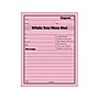 Adams While You Were Out Message Pads, 4.25" x 5.5", Pink, 50 Sheets/Pad, 12 Pads/Pack (9711D)~#|#~sp44845192_sc7