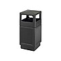 Safco Canmeleon Indoor/Outdoor Trash Cans w/Lid, Black High-Density Polyethylene/HDPE, 38 Gal. (9476BL)~#|#~sp44845552_sc7