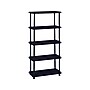 ICEBERG Rough 'N Ready 5-Shelf Plastic/Poly Stand Alone, 36", Black (20851)~#|#~sp44845727_sc7