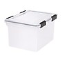 IRIS WeatherPro Plastic File Box, Letter/Legal Size, Clear (110600)~#|#~sp44850557_sc7