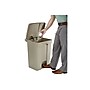 Safco Indoor Step Trash Can, Tan Plastic, 17 Gal. (9922TN)~#|#~sp44850910_sc7