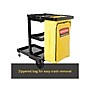 Rubbermaid Janitorial 3-Shelf Cleaning Cart with Bag (FG617388BLA)~#|#~sp44852238_sc7