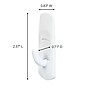 Command Small Utility Hook Mega Pack, 2 lb., White, 24/Pack (17002-MPES)~#|#~1581ED37-7F6F-490E-905B1E071BCF6E0D_sc7