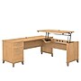 Bush Furniture Somerset 72"W 3 Position Sit to Stand L Shaped Desk, Maple Cross (SET014MC)~#|#~sp45060338_sc7