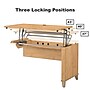 Bush Furniture Somerset 72"W 3 Position Sit to Stand L Shaped Desk with Hutch and File Cabinet, Maple Cross (SET016MC)~#|#~sp45060411_sc7