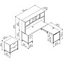 Bush Furniture Somerset 72"W 3 Position Sit to Stand L Shaped Desk with Hutch and File Cabinet, Maple Cross (SET016MC)~#|#~sp45060416_sc7