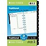 2020 Day-Timer® 5 1/2" x 8 1/2" Reference Two Page Per Day Refill, 12 Months, January Start, Loose-Leaf, Desk Size (92800-2001)~#|#~sp45143412_sc7