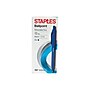 Staples Aura Retractable Ballpoint Pens, Medium Point, Blue Ink, Dozen (29089)~#|#~sp45378777_sc7