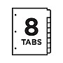 Avery Ready Index Table of Contents Paper Dividers, 1-8 Tabs, Multicolor (11133)~#|#~sp45379009_sc7