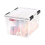 Iris WeatherPro 46.6 Qt. Latch Lid Storage Boxes, Clear (110450)~#|#~sp45379145_sc7