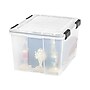 Iris WeatherPro 46.6 Qt. Latch Lid Storage Boxes, Clear (110450)~#|#~sp45379146_sc7