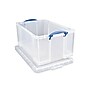 Really Useful Box® 64 Liter Snap Lid Storage Bin, Clear (66L CCB)~#|#~sp45440747_sc7
