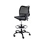 Safco Vue Nylon Mesh Back Vinyl Computer/Desk Chair with Footrest, Black (3395BV)~#|#~sp45443925_sc7