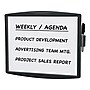 Fellowes Partition Additions Graphite Dry-Erase Whiteboard, Plastic Frame, 1' x 1' (75905)~#|#~sp45446295_sc7