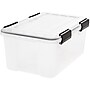 Iris WeatherPro 19 Qt. Latch Lid Storage Box, Clear (110380)~#|#~sp45446664_sc7
