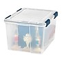 Iris WeatherPro 46 Qt. Latch Lid Storage Bin, Clear, Each (110455)~#|#~sp45449825_sc7