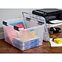 Iris WeatherPro 46 Qt. Latch Lid Storage Bin, Clear, Each (110455)~#|#~sp45449826_sc7