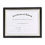 NuDell 8.5"W x 11"L Certificate Frame, Black/Gold (19210)~#|#~sp45450982_sc7