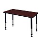 Regency Kee 42" x 24" Height Adjustable Classroom Table, Mahogany~#|#~sp4555893_sc7