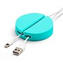 Poppin Jumbo Silicone Cable Catch, 2.75", Aqua, 6/Pack (106292)~#|#~sp45740529_sc7