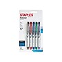 Staples OptiFlow Rollerball Pens, Fine Point, Assorted Ink Colors, 5/Pack (29319)~#|#~sp45959995_sc7