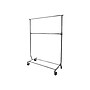 Nahanco 48"H x 22.5"W Single-Rail Garment Rack, Chrome Metal (RCS-1)~#|#~sp45960255_sc7